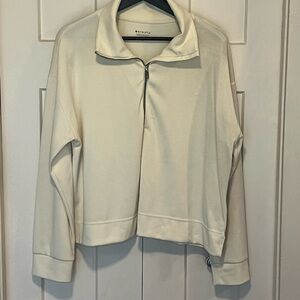 Athleta Glow Yellow Seasoft Quarter Zip Sz XL EUC
